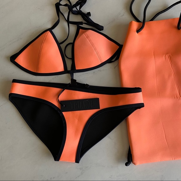 Triangl orange bikini top - Picture 4 of 9